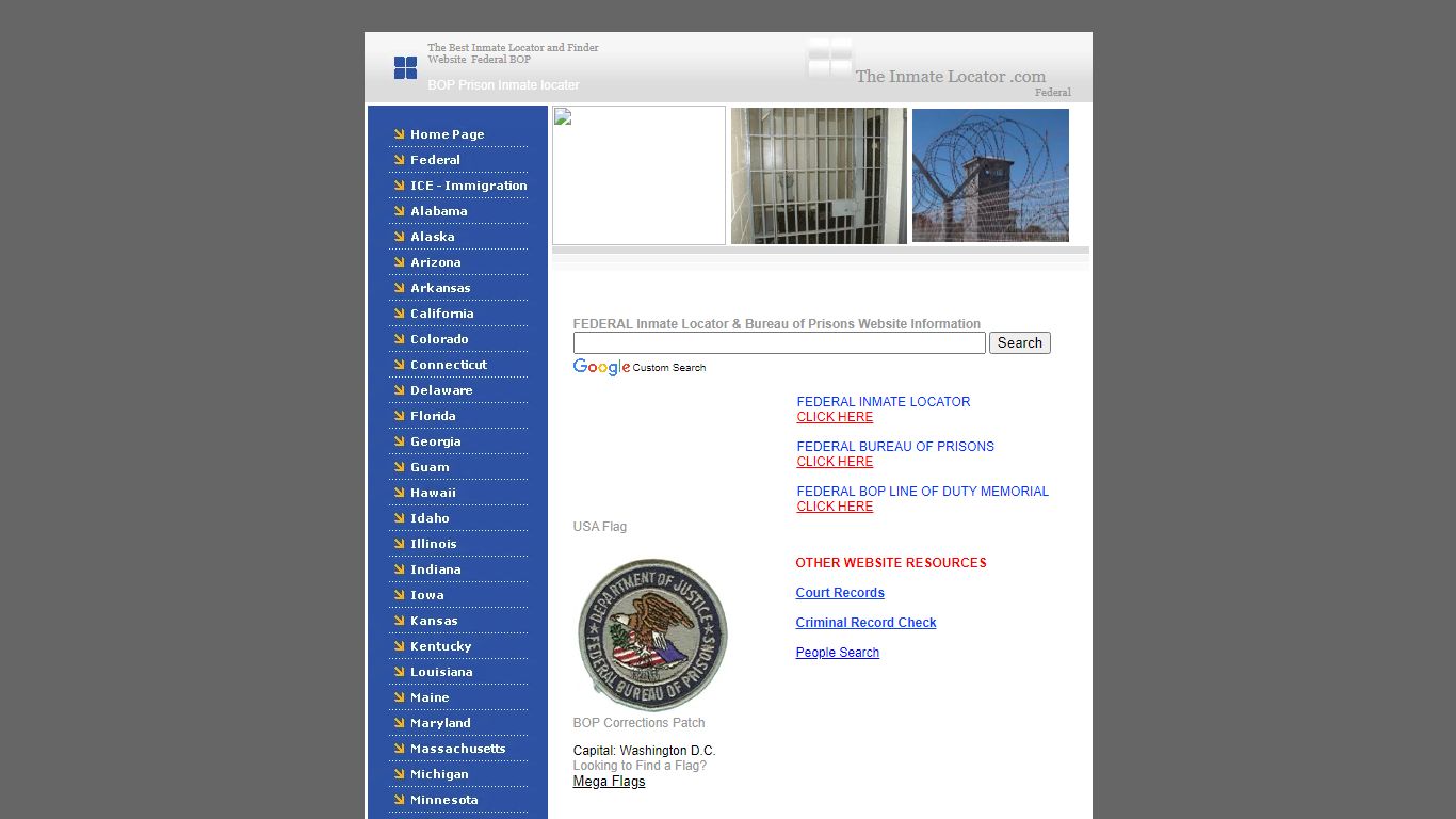 Federal Inmate Locator & BOP .GOV Website